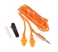 Auriculares cómodos con cancelación de ruido, auriculares ligeros con cancelación de ruido, auriculares de teléfono para lugares ruidosos, uso al aire libre, tamaño aproximado de 100 cm, color naranja