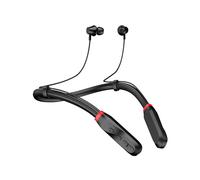 Auriculares con Banda para el Cuello, Auriculares Estéreo Inalámbricos con Micrófono y Tiempo de Reproducción Extra Largo, Auriculares