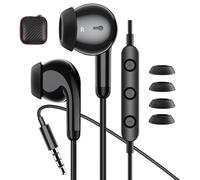 Auriculares con Cable 3.5MM Jac para Xiaomi Redmi Note 14 13 5G Laptop PC Chromebook, Auriculares con Microfono para iPhone 6s Poco M6 Pro