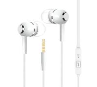 Auriculares con cable, auriculares intraurales con micrófono, jack de 3,5 mm, cancelación de ruido, para viajes, avión, estudio, grabación, entrenamiento, escuela, producción de música