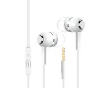 Auriculares con cable | Auriculares intraurales con micrófono - Jack de 3.5 mm con cancelación de ruido para viajes, avión, estudio, grabación, entrenamiento, escuela, producción de música