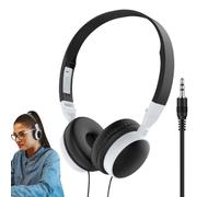 Auriculares con cable, Auriculares PC | Auriculares con cable Supra-ear | Cancelación de ruido Plegable, auriculares en el oído para tabletas de teléfonos móviles