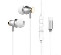 Auriculares con cable con interfaces USB-C e interfaces de 3.5 mm, salida de audio estéreo de alta fidelidad, micrófono de grado de estudio para precisión de voz (B)