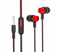 Auriculares con cable con micrófono, auriculares intraurales resistentes al sudor, conector de audio, diseño cómodo, auriculares con cable para teléfonos inteligentes Deportes para