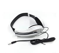Auriculares con cable con micrófono incorporado para interacción en tiempo real durante juegos y colaboración en línea (blanco)