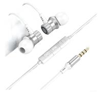 Auriculares con cable con micrófono que soporta interfaces de 3.5 mm y USB-C con mejora basada en chip digital Bass and (C)