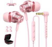 Auriculares con cable de 3,5 mm para Chromebook, laptop, PC, escuela, con | Auriculares con cable con micrófono para niños, para estudiantes, para Kindle Fire/MP3/Android/Tablet/Avión de viaje, MP3