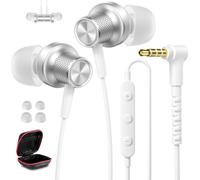 Auriculares con cable de 3,5 mm para Chromebook, laptop, PC, escuela, con | Auriculares con cable y micrófono para niños, para estudiantes, para Kindle Fire, MP3, Android, tablet, avión, viajes, MP3
