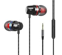 Auriculares con Cable de Aislamiento de Ruido - Auriculares de computadora de Metal, Auriculars de 3.5 mm | Auriculres del Controlador con Cable, diseño de Sonido de Alta fidelidad administra
