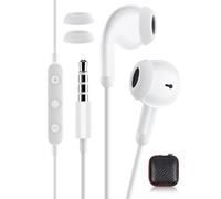 Auriculares con cable en la oreja Cable Auriculares Auriculares para Samsung A15 A25 A05s A14 A13, HiFi Stereo 3,5 mm Jack Auriculares Auriculares ligeros para Kindle Fire Moto g24 G84 Redmi 13 Note