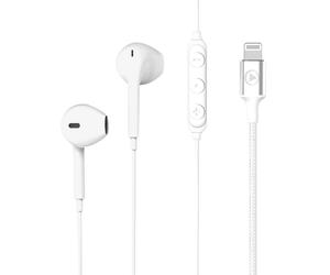 Auriculares con cable Force Play KP Botón Lightning Blanco