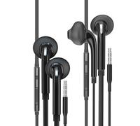 Auriculares con Cable Jack 3,5 in Ear Cascos Deporte Headset Microfono Control (2 Pack) Gaming Headphones Dormir Earphones Compatible con Xiaomi Compatible con Redmi Compatible con Samsung Galaxy A70