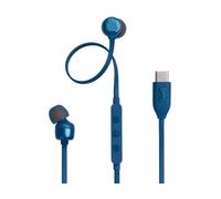 JBL Auriculares Tune 310C con cable USB-C Pure Bass, micrófono y control remoto integrados Azul