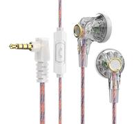 Auriculares con cable jixopn3.5MM AUX con diseño elegante en forma de L, 16MM, bobina móvil grande, controlador dinámico QKZ MDR, auriculares HiFi