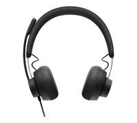 Auriculares con cable Logitech Zone, con certificación MS Teams, Conexión USB, cancelación de ruido, con cable, grafito