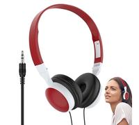 Auriculares con cable para computadora - Plegable sobre la oreja | Auriculares con cancelación de ruido, uso profesional y doméstico, lecciones, oficina, tabletas, audio claro y cómodo