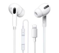 Auriculares con cable para iPhone, auriculares para iPhone intraurales [certificados MFi] Auriculares Cancelación de ruido estéreo HiFi con micrófono y control de volumen, compatibles con iPhone 14