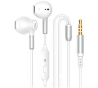 Auriculares con cable para juegos con mejora de paso, controlador de 14.2 mm, interruptor de 3 modos para juego/música/bajo, conector tipo C y 3.5 mm, control en línea para iOS para teléfonos Android