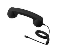 Auriculares con cable Receptor de agarre fijo Tipo C Ergonomía Juego de cabezales telefónicos creativos para videoconferencias móviles celulares