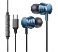 Auriculares con cable tipo C a 3,5 mm con micrófono para teléfonos inteligentes diseñados para un rendimiento de audio consistente y manejo de llamadas (D)