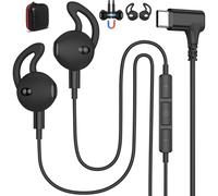 Auriculares con Cable Tipo c para iPhone 17 Reno 15 Pro Max 5G, ángulo de 90° Auriculares Intrauditivos Magnéticos con Micrófono y Control de Volumen para Google Pixel 10 9 Galaxy S25 S24 A17 A56 A36