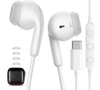 Auriculares con Cable Tipo C para Samsung Tab S11 Ultra A17 A16 S26 Ultra | Cascos con Cable USB C para xiaomi 17T Redmi note 17 pro max 15 5G/honor Magic V6 600 Galaxy A35 A54 A53 A56 A36 A26, Blanco