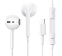Auriculares con Cable USB C Auriculares iPhone 15 Auriculares con Cable Tipo c,In-Ear Auriculares con Micrófono Control de Volumen para iPhone 15/15 Pro/15 Pro MAX/Samsung S24/S23 Ultra/S22/iPad Pro