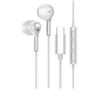 Auriculares con cable USB C de 14 mm, controlador dinámico, graves pesados, magnéticos, para tablet Samsung, color blanco