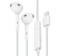 Auriculares con cable USB-C Micrófono Botón Multifunción Oppo Blanco