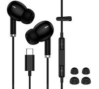 Auriculares con cable USB C Samsung para Galaxy S26 Ultra S26+ S25 Ultra S25 S24 Z Flip 7 6 5, Z Fold 7 6 5, auriculares USB tipo C con cable con micrófono para Google Pixel 10 Pro Fold 10 Pro XL 9A 9