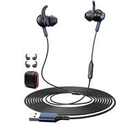 Auriculares con Cable USB para PC y portátil, Audífonos con micrófono con cancelación de ruido Control en línea Para clases en línea/Skype y Zoom, Cascos Gaming estéreo compatibles con Chromebook