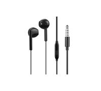 Auriculares con Cable - WOW - Negro - Jack 3.5mm - Micrófono - Altavoces de 14mm