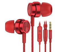 Auriculares con Cable y Microfono, Auricular con 3.5mm Jack, Cascos Musica con Graves Potentes, Compatible con Samsung,iPhone,iPad,Huawei Android y Todos los Deportivos de Auriculares de 3,5 mm
