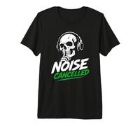 Auriculares con cancelación de Ruido gráfico de Calavera Camiseta Premium