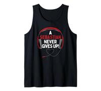 Auriculares con Cita para Juegos A Sebastian Never Give Up Camiseta sin Mangas
