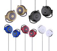 Auriculares Con Clip Con Cable,estéreo De 3,5 Mm Auriculares MP4 Para Practicar Yoga Auriculares Sobre Oreja Tapones Para Los Oídos,Auriculares Universales Para Teléfono Móvil Con Gancho Para La Oreja