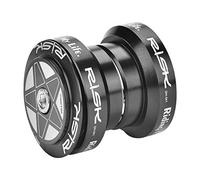 Auriculares con cojinete de Bicicleta, aleación de Aluminio sin decoloración, Auriculares de Bicicleta de 34 mm para cojinete de Horquilla de dirección Recta de 28,6 mm(Negro)