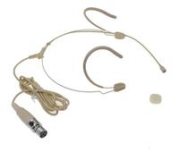 Auriculares con micrófono condensador vocal para colgar en la oreja, color beige DH28 con TA4F Mini 4 pines para Shure BLX GLX ULX SLX UR4D BeltPack sistema transmisor