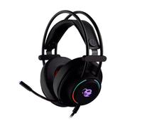 Auriculares con microfono coolbox deeplighting gaming led jack negro