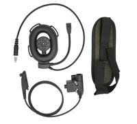 Auriculares con micrófono de brazo para walkie-talkie, con audio nítido y cancelación de ruido. Compatible con Motorola, Kenwood, Midland, Hytera