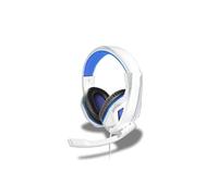 Auriculares con micrófono estéreo por cable - STEELPLAY - HP44 - Blanco/Azul - Jack 3,5 mm chapado en oro - Compatible con PS5