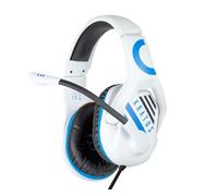 Auriculares con micrófono gaming fr-tec kratos blanco azul/blanco