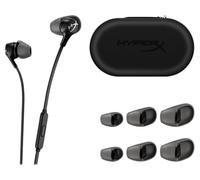 Auriculares con Micrófono Hyperx Cloud Earbuds II Negro | 4 tamaños de almohadillas de silicona, Micrófono integrado y botón multifunción, Compatibles con Nintendo Switch y PC, Negro