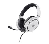 GXTrust 498W Forta Cascos PS5 / PS4 Sostenibles, Licencia Oficial para PlayStation 5, Diadema Regulable, Micrófono Extraíble, Auriculares Gaming, Cable de 1.2 m, Blanco