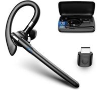 Auriculares con micrófono, USB, Bluetooth 5.3, inalámbricos, 180 horas de tiempo de espera, llamadas manos libres, auriculares para tel