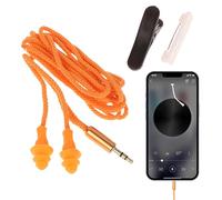 Auriculares Con Tapón Para Los Oídos - 100 Cm | Tapones Para Los Oídos Insonorizados | Auriculares Para Dormir En El Trabajo | Reducción De Ruido De 100 DB Con Clips Para Reuniones Conciertos Avión Lu