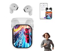 Auriculares con traducción, Modelo NE20, con Pantalla a Color, cancelación de Ruido, traducción automática en Tiempo Real a 134 Idiomas, Bluetooth 6.0 y Pantalla LED (White)