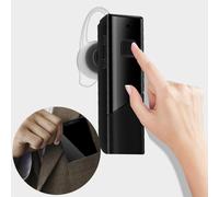 Auriculares con traductor de voz de 84 idiomas, 12 h de escucha, alcance de 10 m, color negro