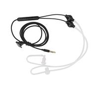 Auriculares con Tubo de Aire, Auriculares con Micrófono de Manos Libres, Auriculares Invisibles con Cable para Samsung Jack de 3,5 Mm (Blanco) (Negro)