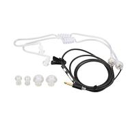 Auriculares con Tubo de Aire sin Radiación, Auriculares Binaurales de 3,5 Mm para Tableta Portátil, Ergonómicos con Reducción de Ruido para Correr, con Tubo de Aire de Silicona (Black)